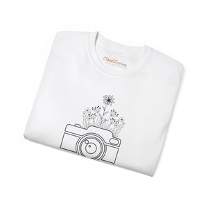 Vibrant Camera Wildflowers Ultra Cotton Tee - Dipaliz - T-shirts - s