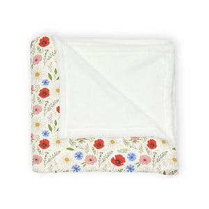 Wildflowers Pattern Soft Polyester Blanket - Dipaliz - Blankets