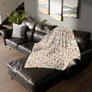 Wildflowers Pattern Soft Polyester Blanket - Dipaliz - Blankets