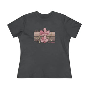 Women’s Premium Floral Tee no Rain Flowers Comfort - Dipaliz - T-shirts