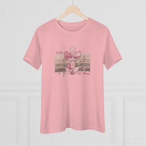 Women’s Premium Floral Tee no Rain Flowers Comfort - Dipaliz - T-shirts