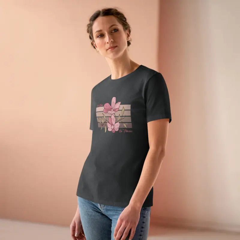 Elevate your Look with Dipaliz Women’s Premium Cotton Tee - Asphalt / s T-shirt