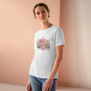 Women’s Premium Floral Tee no Rain Flowers Comfort - Dipaliz - White / s - T-shirts