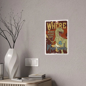 Vibrant Music Speaks Poster - Gloss where Words Leave off - Dipaliz - Posters Prints & Visual Artwork