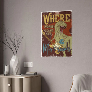 Vibrant Music Speaks Poster - Gloss where Words Leave off - Dipaliz - Posters Prints & Visual Artwork