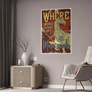 Vibrant Music Speaks Poster - Gloss where Words Leave off - Dipaliz - Posters Prints & Visual Artwork