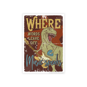 Vibrant Music Speaks Poster - Gloss where Words Leave off - Dipaliz - Posters Prints & Visual Artwork