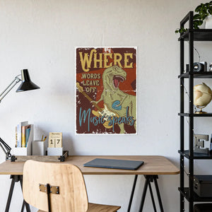 Vibrant Music Speaks Poster - Gloss where Words Leave off - Dipaliz - Posters Prints & Visual Artwork