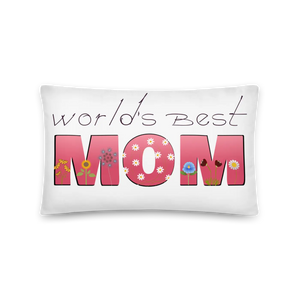 World’s Best Mom Pillow Microfiber Decor Dipaliz - Throw Pillows
