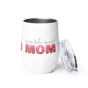Insulated Best Mom Wine Tumbler Stainless Steel - Dipaliz - Tumblers