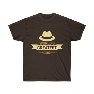 Ultra Cotton Tee - World’s Greatest Dad Father’s Day - Dipaliz - T-shirts