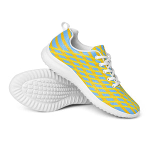 Blue Checkered Athletic Shoes - Lightweight Flyknit - Dipaliz - Sneakers