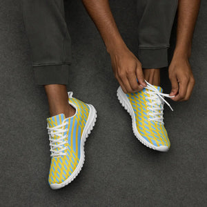 Blue Checkered Athletic Shoes - Lightweight Flyknit - Dipaliz - Sneakers
