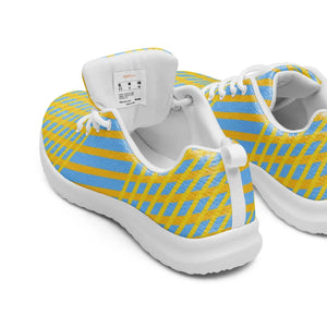 Blue Checkered Athletic Shoes - Lightweight Flyknit - Dipaliz - Sneakers