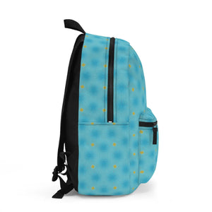 Roomy Blue Pattern Backpack - Eco-friendly Gifts - Dipaliz - Backpacks