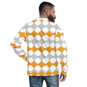 Bold Yellow Pattern Unisex Bomber Jacket - Fleece - Dipaliz - Jackets
