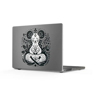 Dipaliz Zen Meditation Cat Macbook Case Matte Laptop Cover - Hard Cases