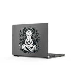 Dipaliz Zen Meditation Cat Macbook Case Matte Laptop Cover - Hard Cases