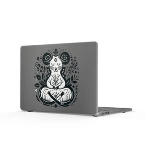 Dipaliz Zen Meditation Cat Macbook Case Matte Laptop Cover - Hard Cases
