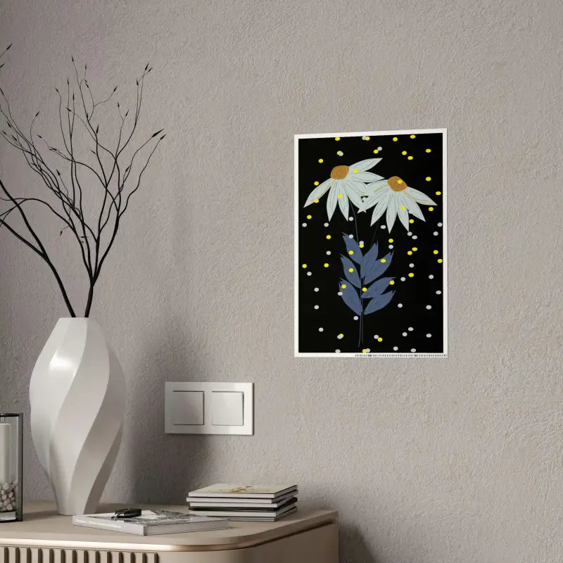 Dipaliz’s Dazzling Blue Flower Gloss Posters: Elevate Your Space! - Poster