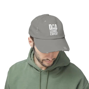 Distressed Hats Dad Level Expert Style Father’s Day - Dipaliz - Light Olive / one Size