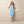 Dresses - Ditsy Floral Capri Blue Midi Dress with Tie Straps - Dipaliz Xs