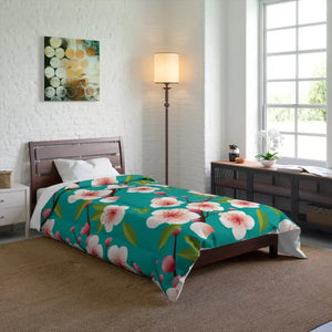 Floral Polyester Comforter - Cozy Bedroom Sanctuary Style - Dipaliz - 68’’ × 88’’ - Quilts & Comforters