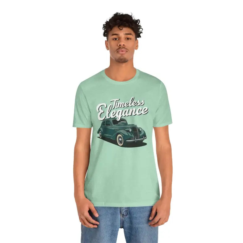 Dive Into Comfort: Unisex Jersey Short Sleeve Tee - Heather Mint / s T-shirt