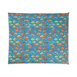 Fishes Polyester Marine Comforter - Cozy Ocean Style - Dipaliz - Quilts & Comforters