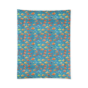 Fishes Polyester Marine Comforter - Cozy Ocean Style - Dipaliz - Quilts & Comforters