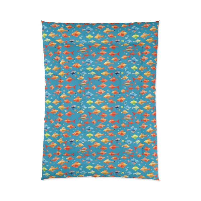 Dive Into Dreamland with Dipaliz Fishes Polyester Comforter - Home Decor