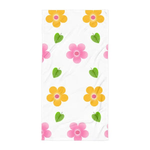 Water Absorbent Multi Colored Flowers Bath Towel - Dipaliz - Towels