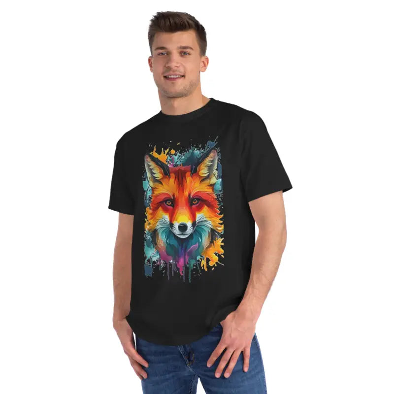 Dive Into Organic Comfort with Vibrant Splash Tees! - Black / s T-shirt