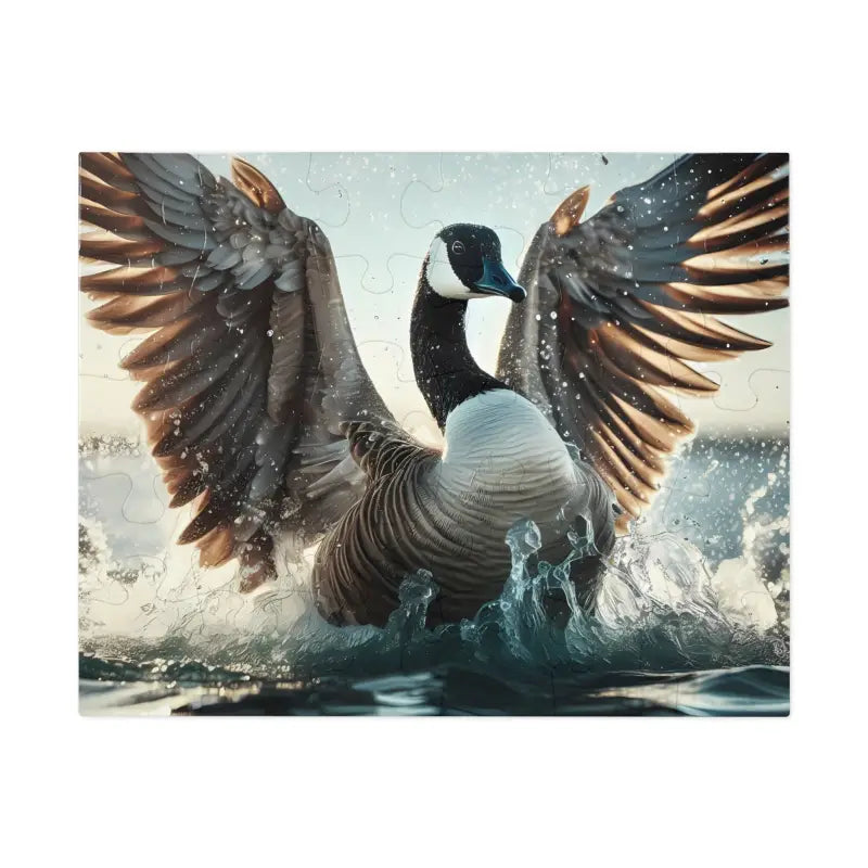 Goose Fluttering Jigsaw Puzzle: Dive Into Relaxation - 10’’ × 8’’ (30 Pcs) Puzzle