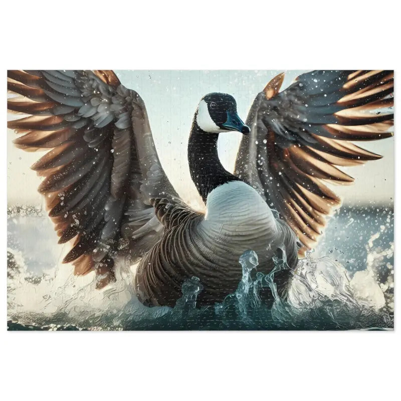 Goose Fluttering Jigsaw Puzzle: Dive Into Relaxation - 30’’ × 20’’ (1000 Pcs) Puzzle