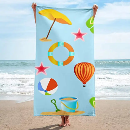 Ultimate Beach Ball Towel: Luxurious Water Absorbent & Stylish - Towels