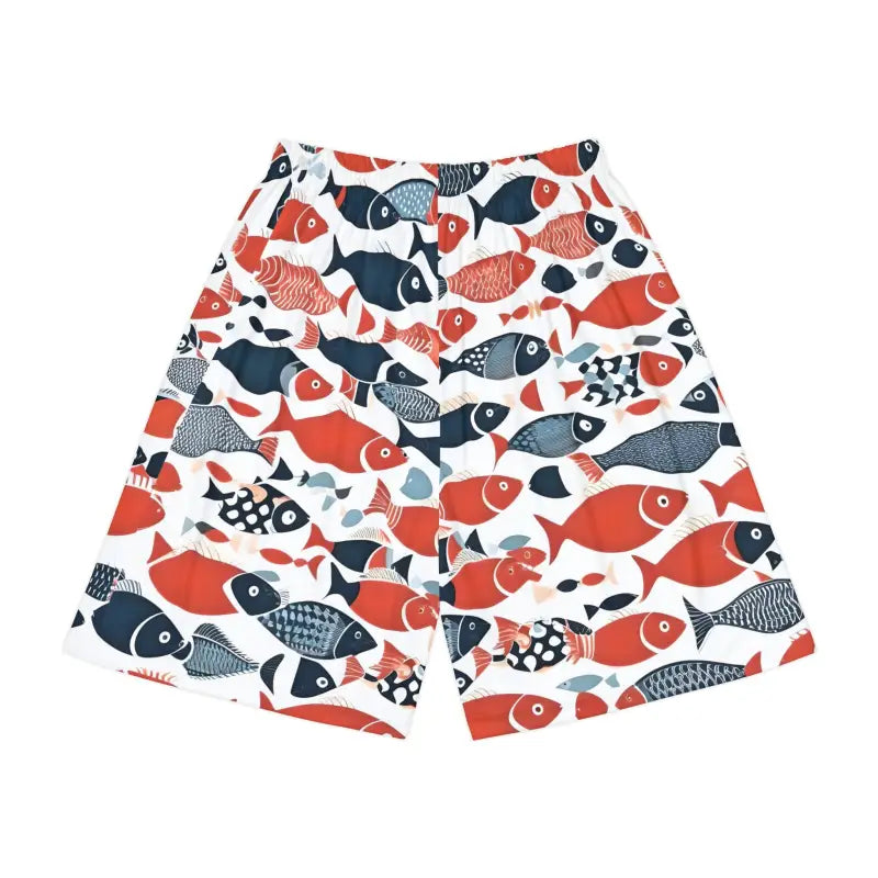 Dive Into Style with Colorful Fishes Sports Shorts