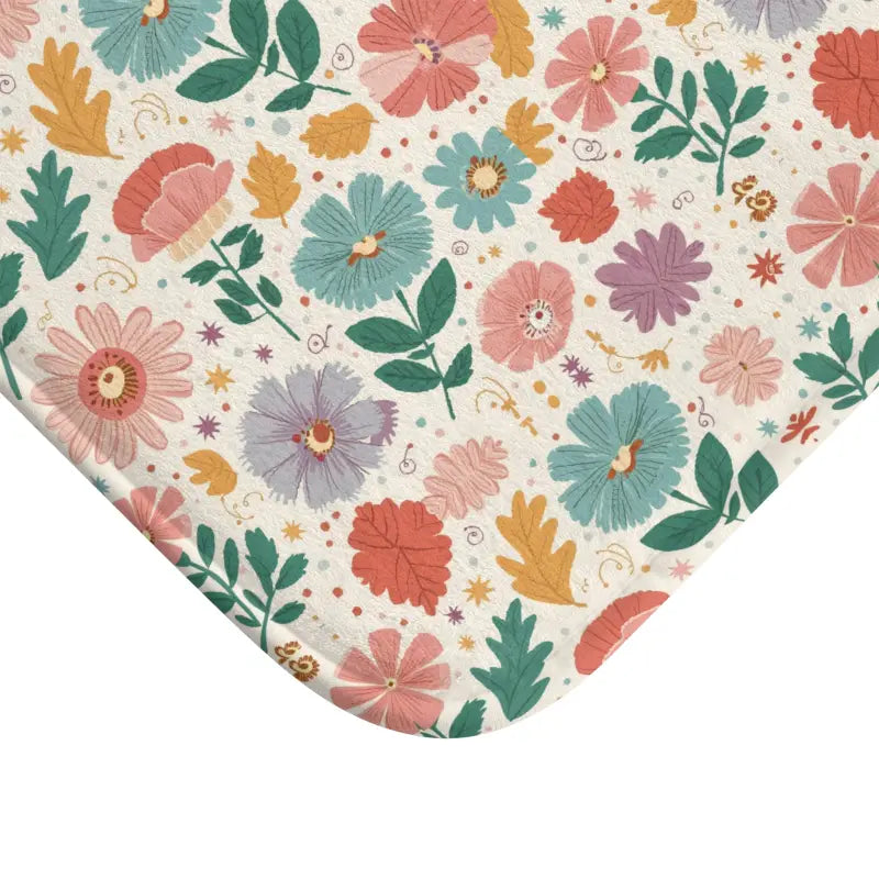 Stylish Floral Bath Mat: Elevate your Bathroom Decor - Home