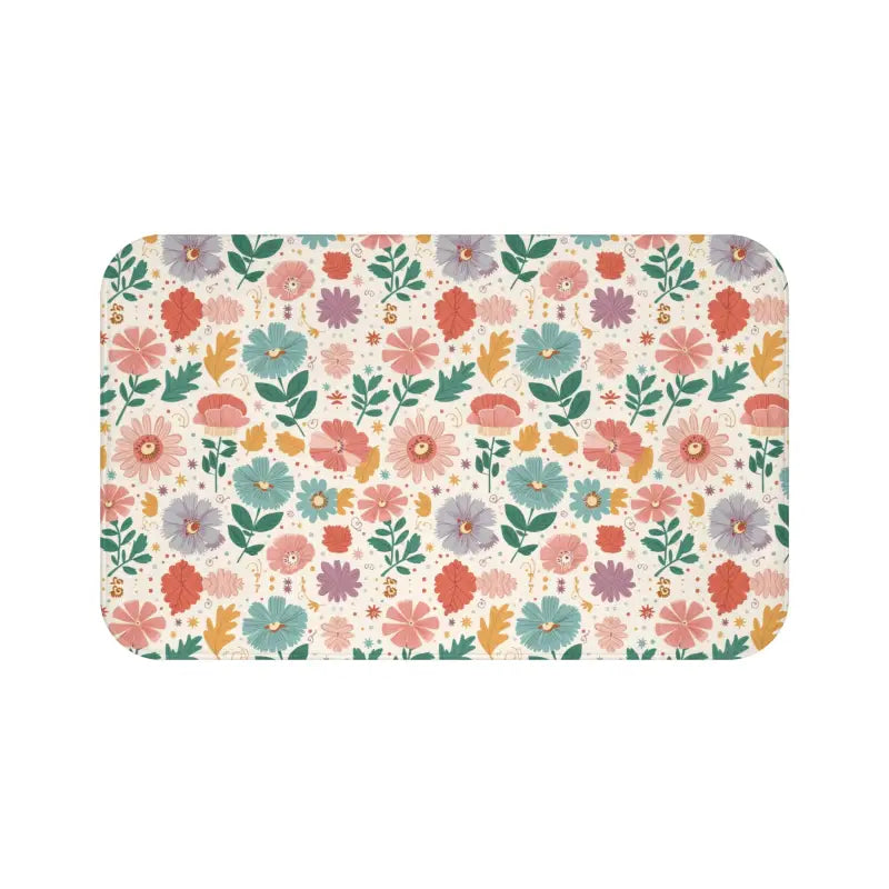 Stylish Floral Bath Mat: Elevate your Bathroom Decor - Home