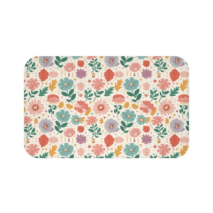 Stylish Floral Bath Mat: Elevate your Bathroom Decor - Home