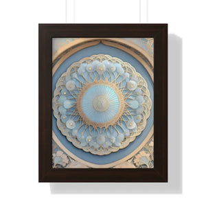 Framed Vertical Poster - Women’s Fashion Abstract Art - Dipaliz - 11’’ x 14’’ / Walnut - Posters Prints & Visual Artwork