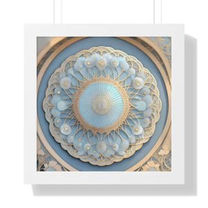 Framed Vertical Poster - Women’s Fashion Abstract Art - Dipaliz - 16″ x / White - Posters Prints & Visual Artwork