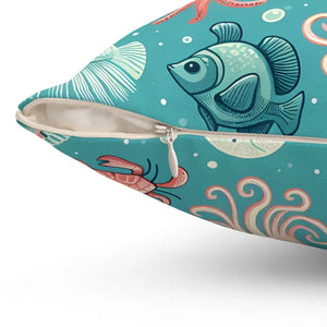 Marine Animals Polyester Pillows - Ocean Style Decor - Dipaliz - Throw