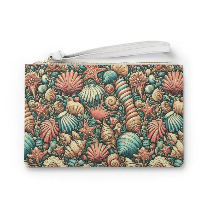 Dive Into Style with the Sea Shells Clutch Bag - one Size Bags