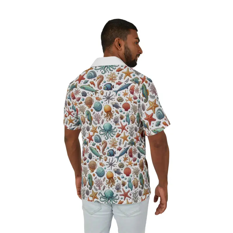 Dive Into Summer with our Sea Horse Hawaiian Camp Shirt - Shirts