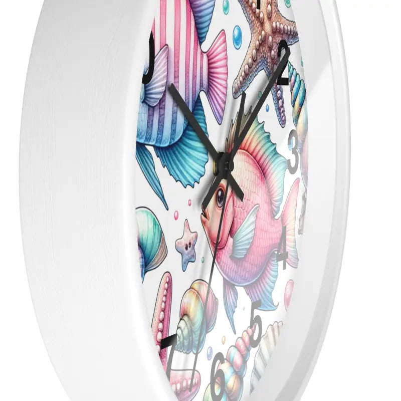 Dive Into Marine Beauty: Fishes Wall Clock Extravaganza - Home Decor