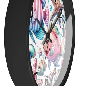 Marine Life Wall Clock - Mesmerizing Fishes Design - Dipaliz - Clocks