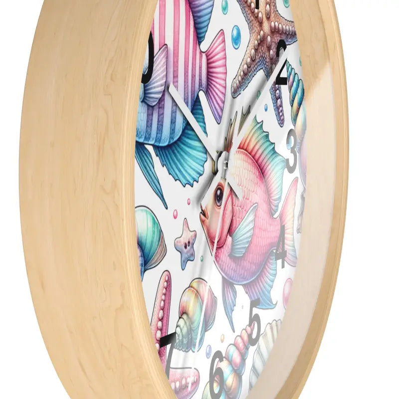 Dive Into Marine Beauty: Fishes Wall Clock Extravaganza - Home Decor