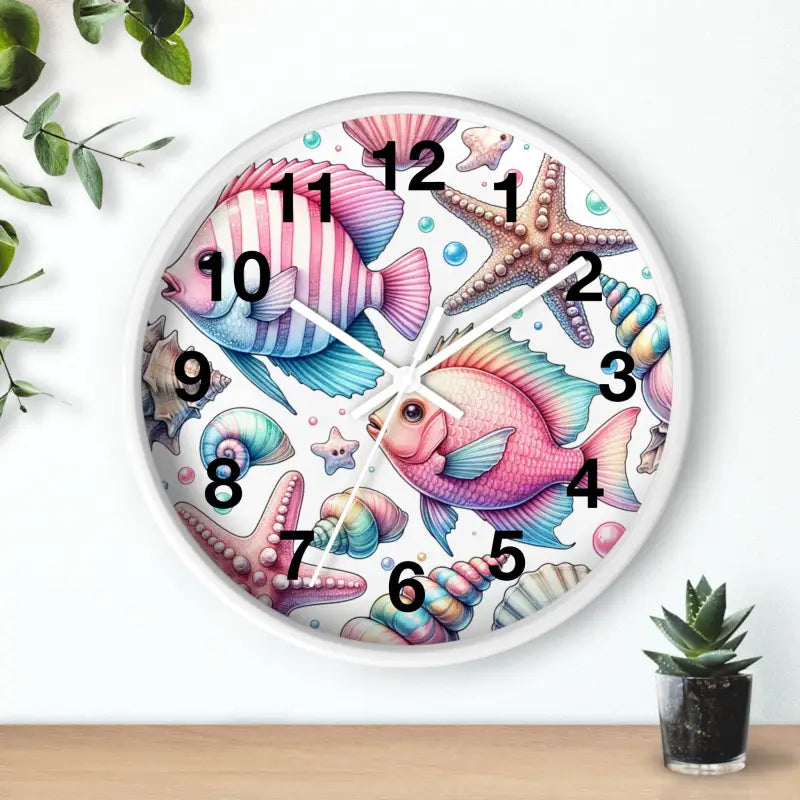 Dive Into Marine Beauty: Fishes Wall Clock Extravaganza - Home Decor