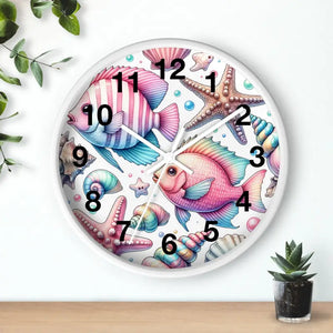 Marine Life Wall Clock - Mesmerizing Fishes Design - Dipaliz - Clocks